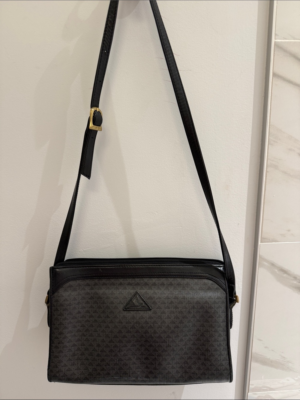Vintage Liz Claiborne Monogram Shoulder Bag